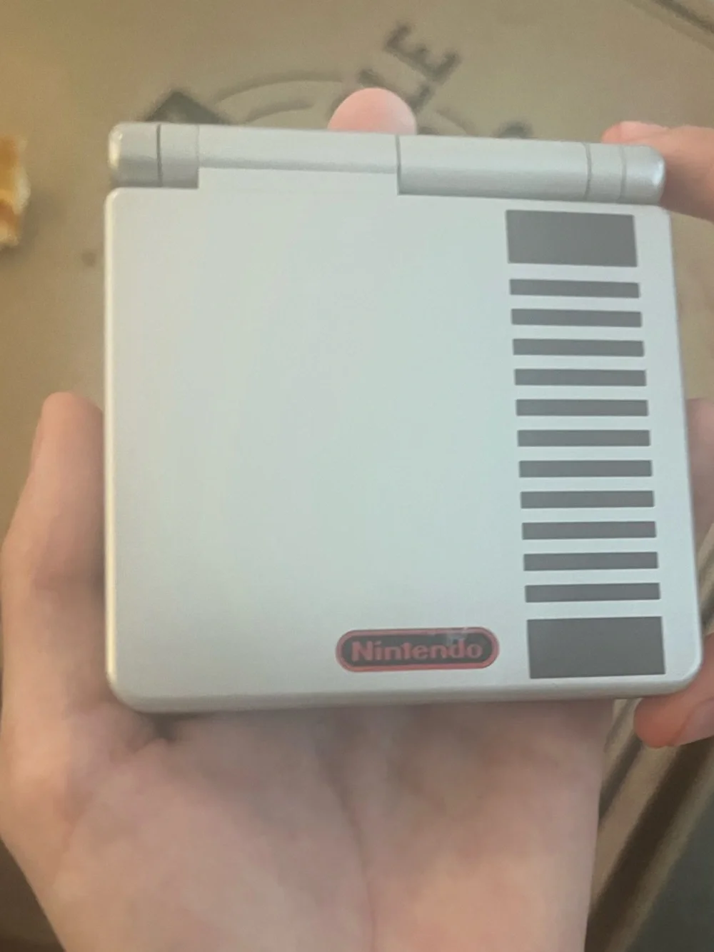 Nintendo Silver & Black Clamshell Handheld Console